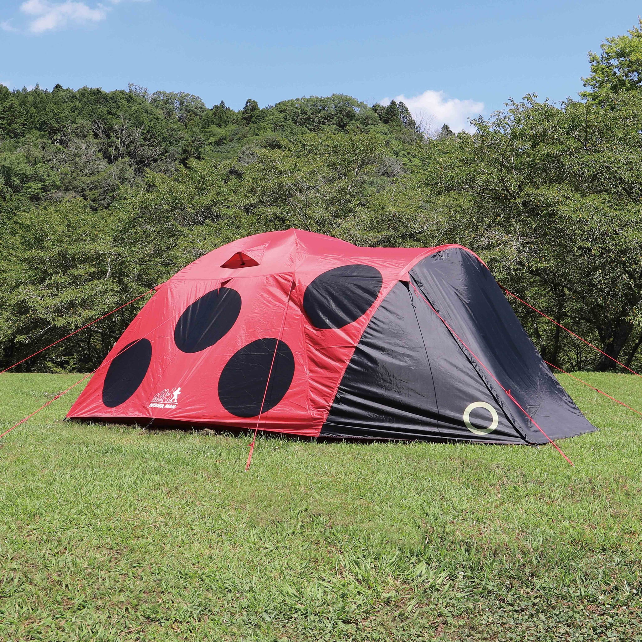 SALE正規品OUTDOORMAN テンテン　グランドシート付 4～5人用 キャンプ テント・タープ